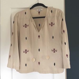 Rare Madewell Southwest silk top  M🏜